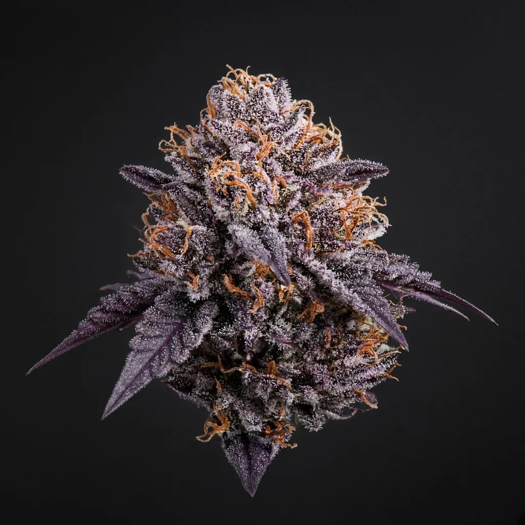Ботанічна макроілюстрація суцвіття культивару Purple Punch (Перпл Панч) — морфологія чашечок та трихом